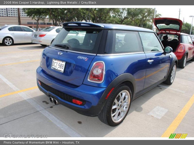 Lightning Blue Metallic / Grey/Black 2008 Mini Cooper S Hardtop