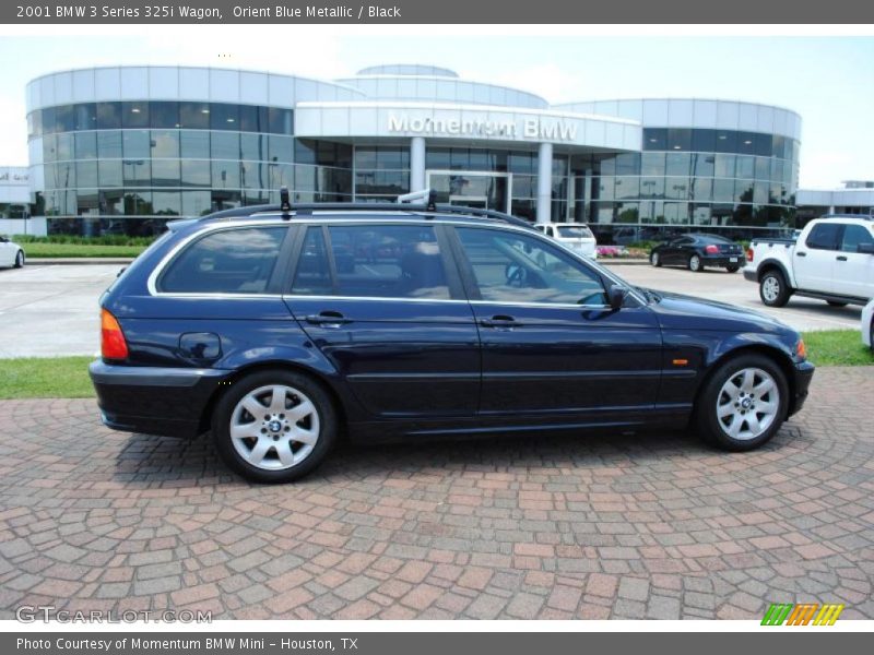 Orient Blue Metallic / Black 2001 BMW 3 Series 325i Wagon