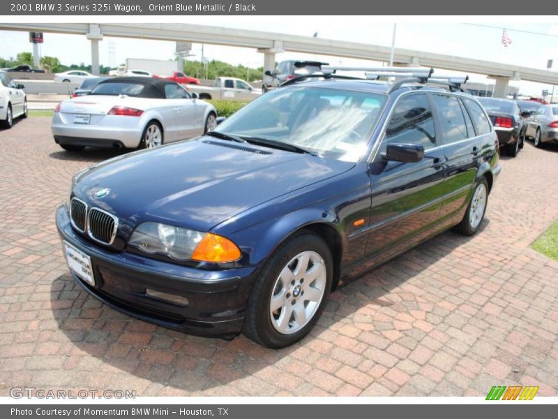 Orient Blue Metallic / Black 2001 BMW 3 Series 325i Wagon