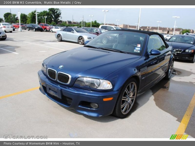 Mystic Blue Metallic / Grey 2006 BMW M3 Convertible