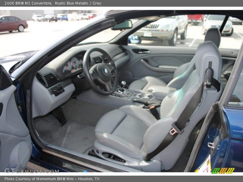 Mystic Blue Metallic / Grey 2006 BMW M3 Convertible