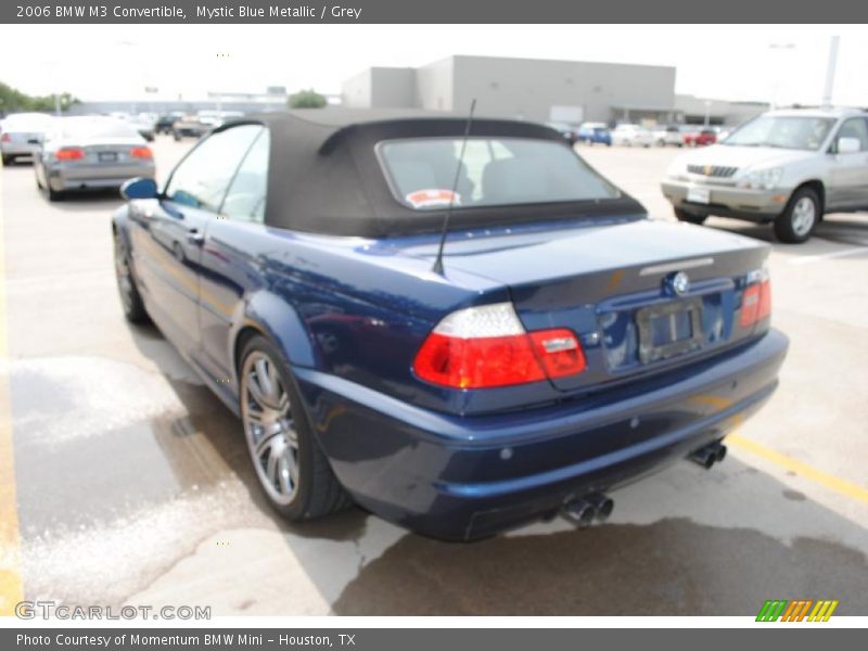 Mystic Blue Metallic / Grey 2006 BMW M3 Convertible