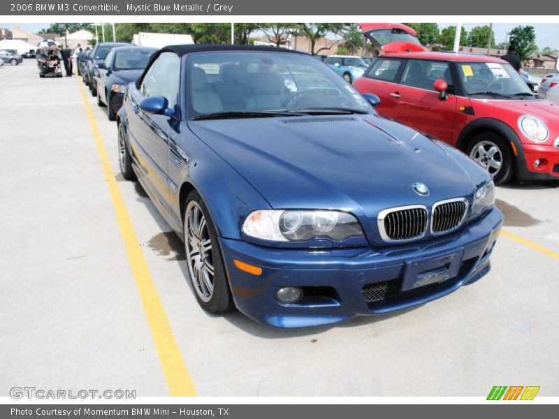 Mystic Blue Metallic / Grey 2006 BMW M3 Convertible