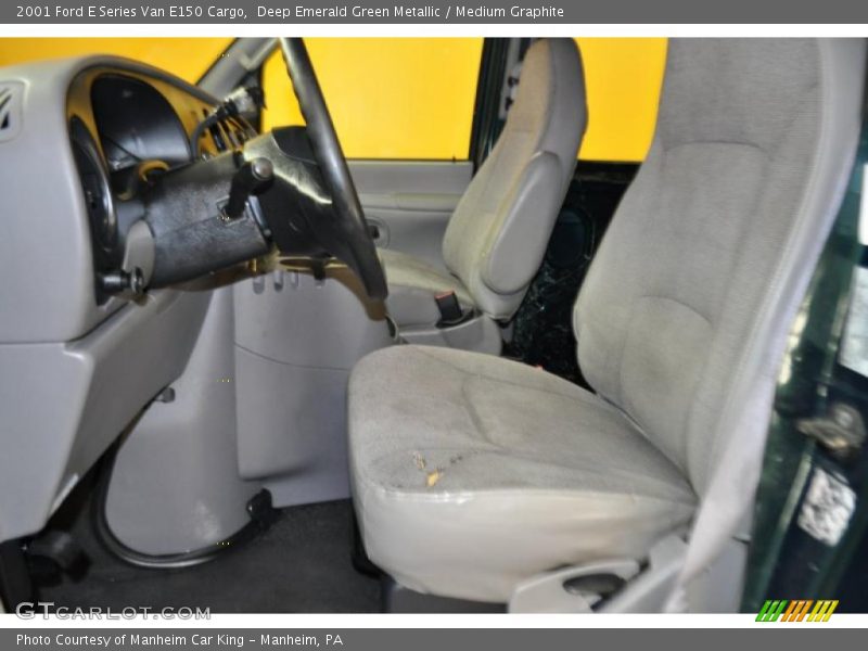 Deep Emerald Green Metallic / Medium Graphite 2001 Ford E Series Van E150 Cargo