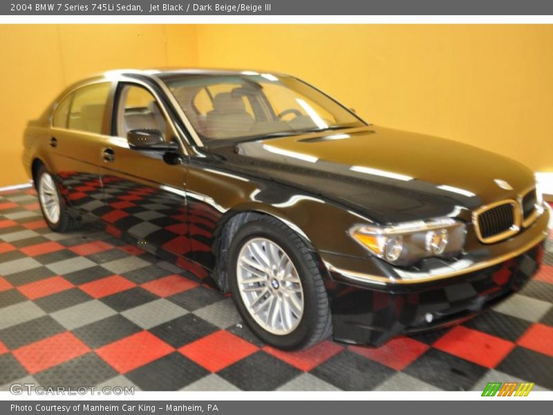 Jet Black / Dark Beige/Beige III 2004 BMW 7 Series 745Li Sedan