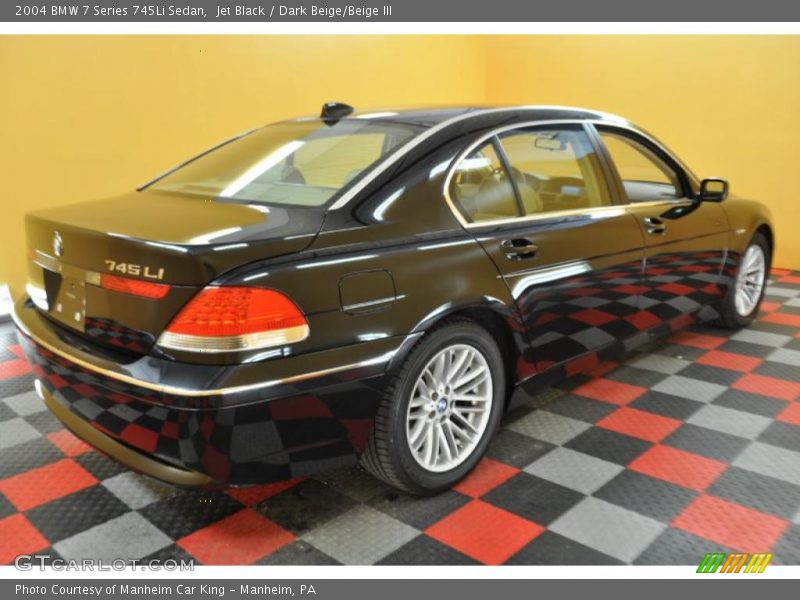 Jet Black / Dark Beige/Beige III 2004 BMW 7 Series 745Li Sedan