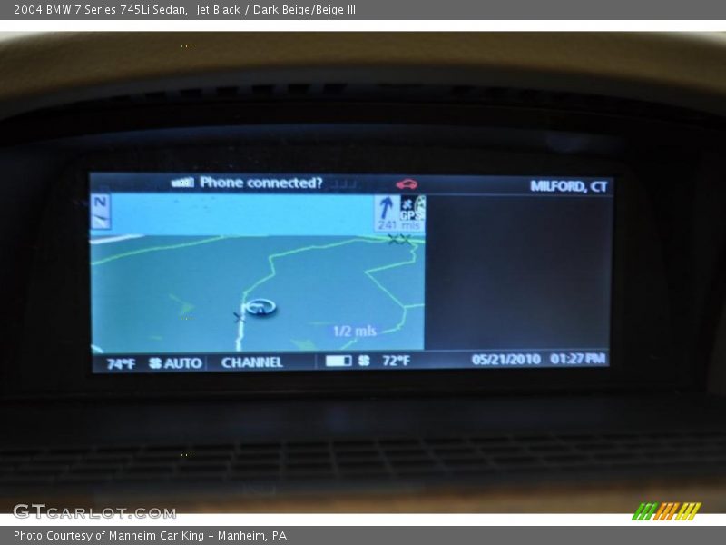 Jet Black / Dark Beige/Beige III 2004 BMW 7 Series 745Li Sedan