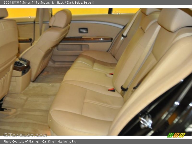 Jet Black / Dark Beige/Beige III 2004 BMW 7 Series 745Li Sedan