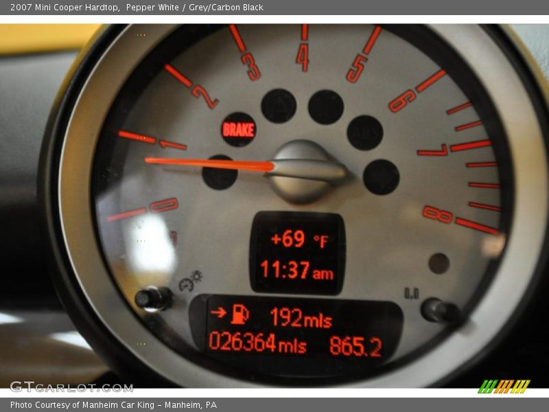 Pepper White / Grey/Carbon Black 2007 Mini Cooper Hardtop