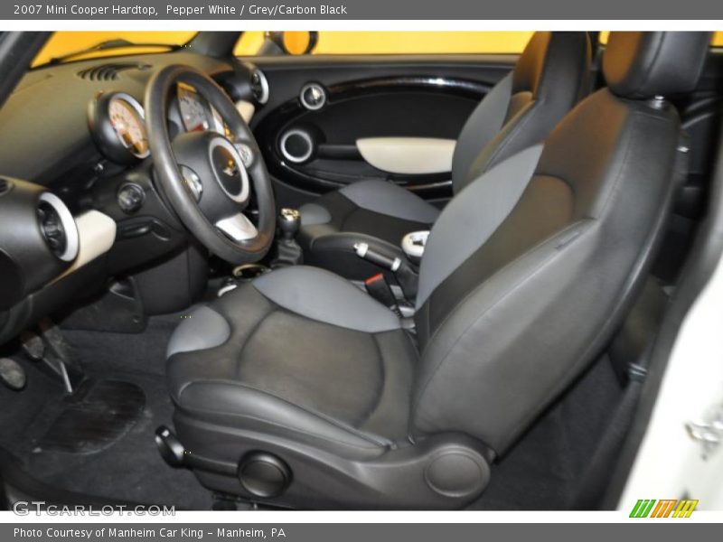 Pepper White / Grey/Carbon Black 2007 Mini Cooper Hardtop