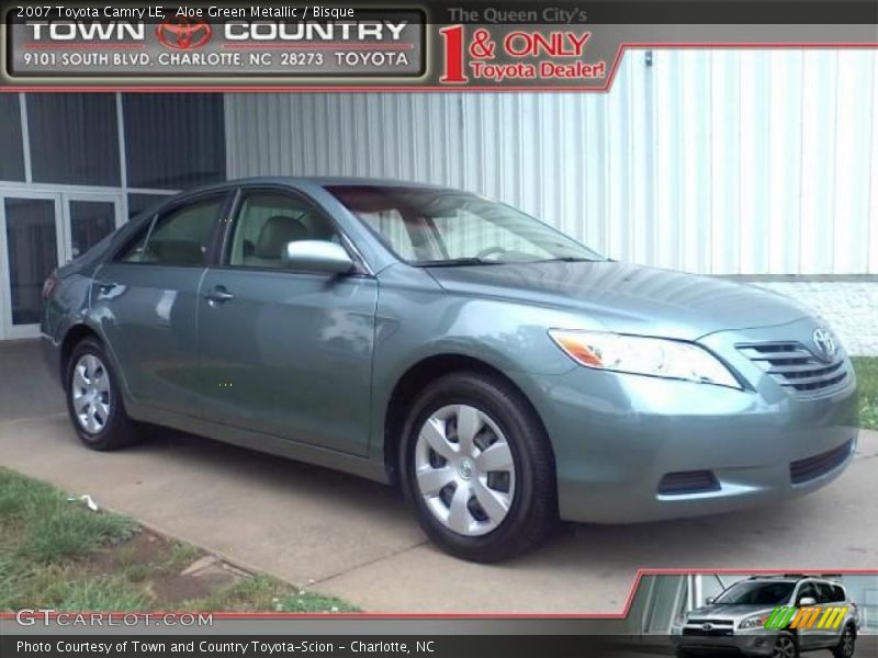 Aloe Green Metallic / Bisque 2007 Toyota Camry LE