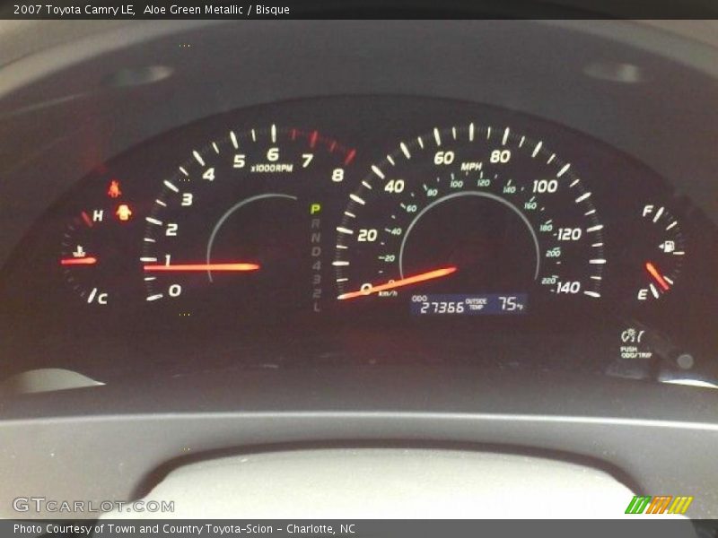 Aloe Green Metallic / Bisque 2007 Toyota Camry LE