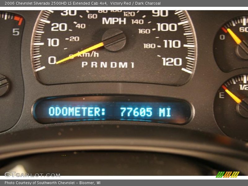 Victory Red / Dark Charcoal 2006 Chevrolet Silverado 2500HD LS Extended Cab 4x4