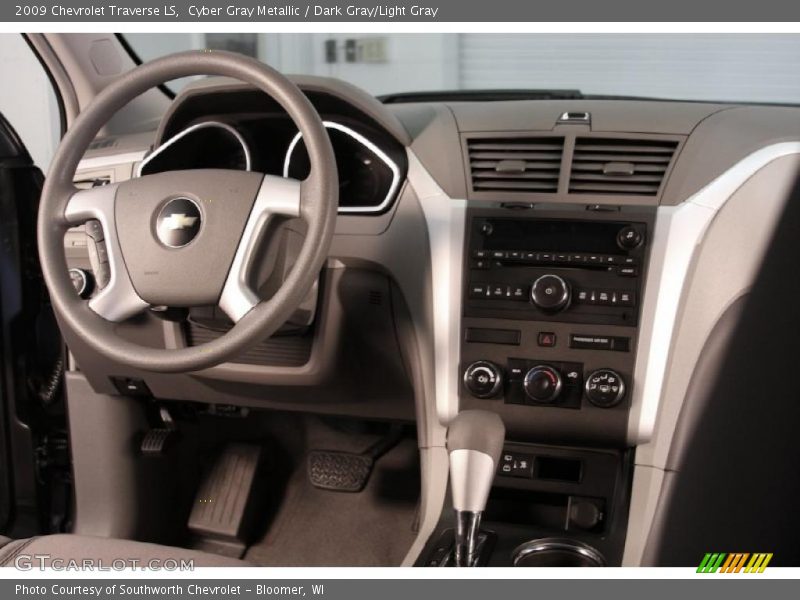 Cyber Gray Metallic / Dark Gray/Light Gray 2009 Chevrolet Traverse LS