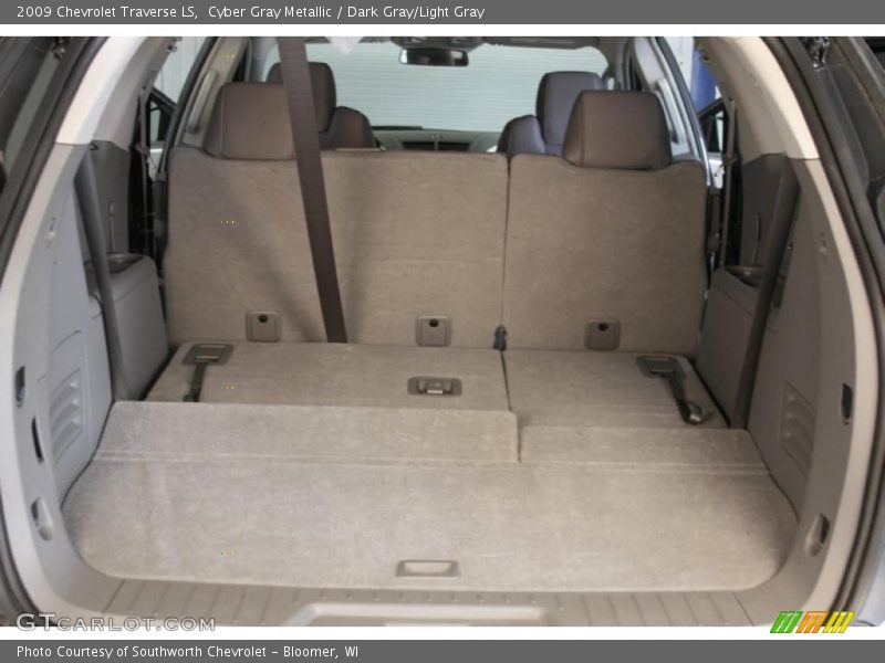 Cyber Gray Metallic / Dark Gray/Light Gray 2009 Chevrolet Traverse LS