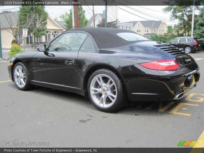 Black / Black 2010 Porsche 911 Carrera Cabriolet