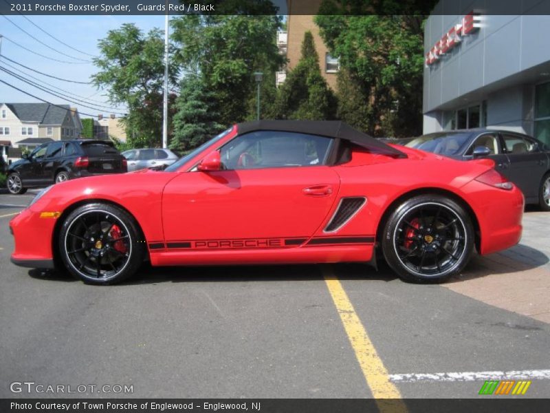 Guards Red / Black 2011 Porsche Boxster Spyder