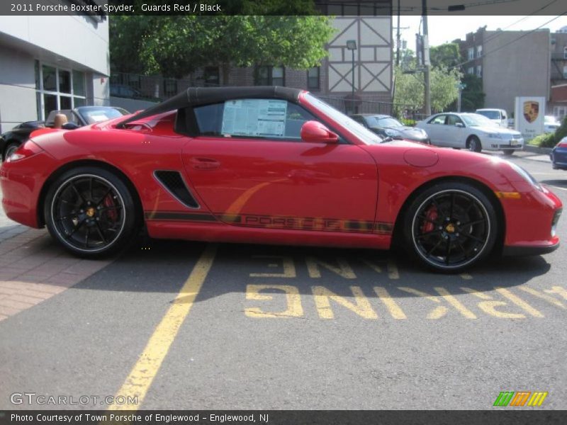 Guards Red / Black 2011 Porsche Boxster Spyder