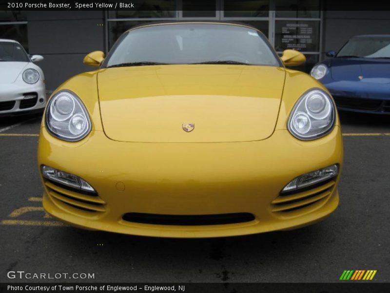 Speed Yellow / Black 2010 Porsche Boxster