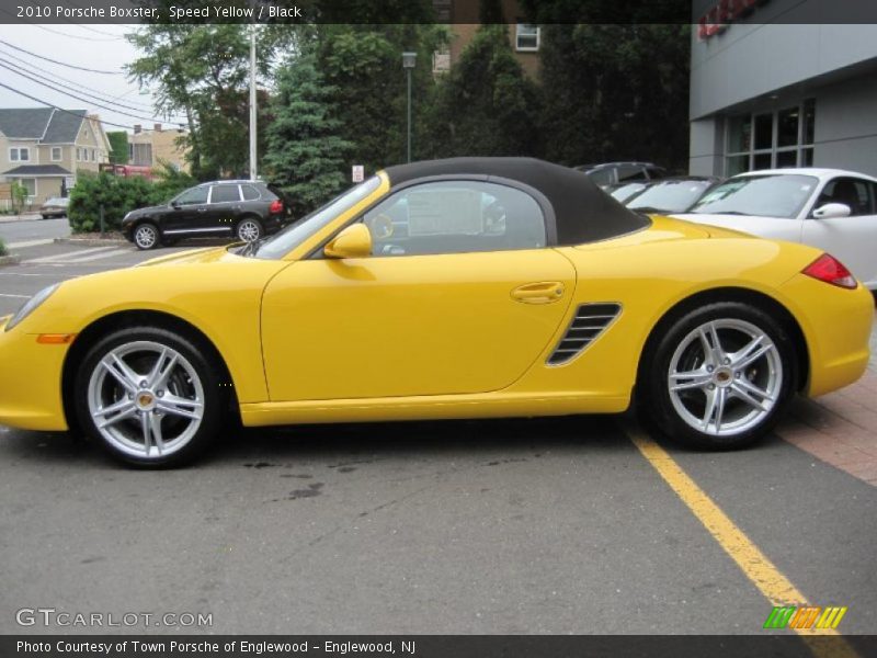 Speed Yellow / Black 2010 Porsche Boxster