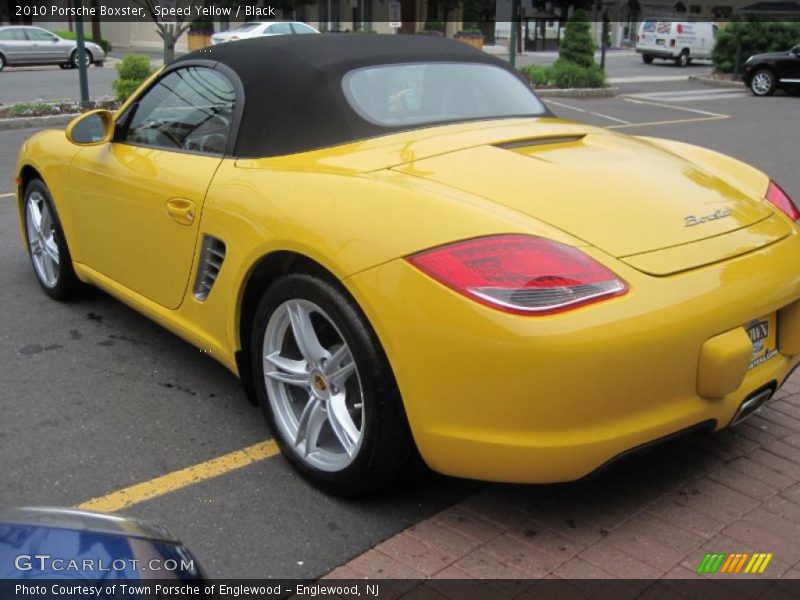Speed Yellow / Black 2010 Porsche Boxster