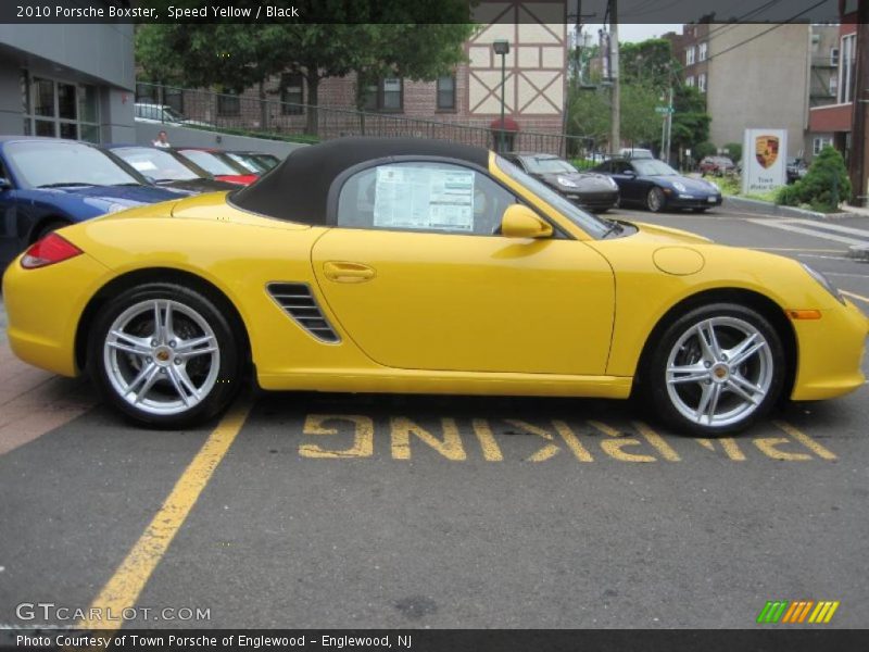 Speed Yellow / Black 2010 Porsche Boxster