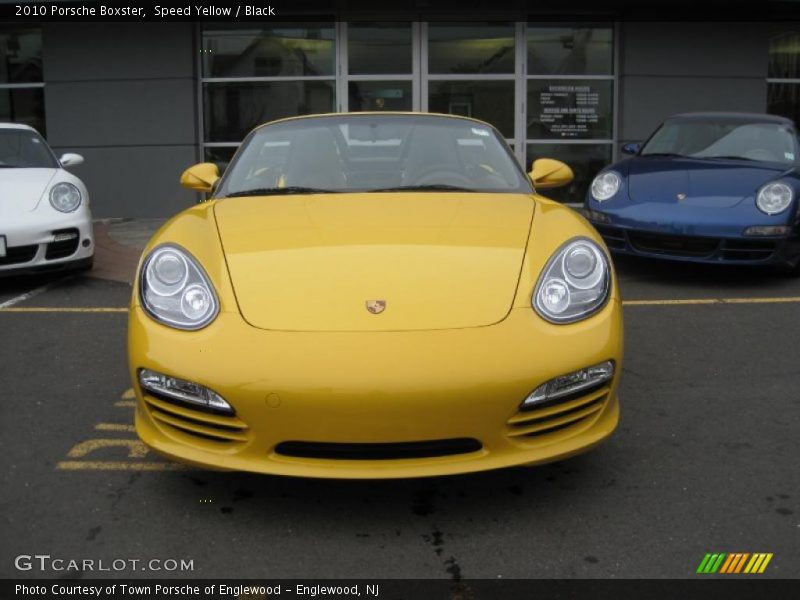 Speed Yellow / Black 2010 Porsche Boxster