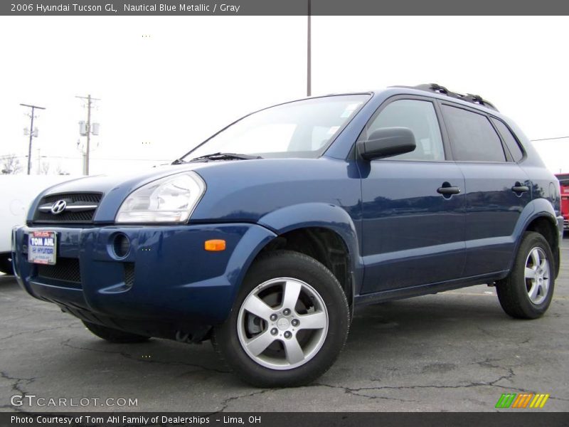 Nautical Blue Metallic / Gray 2006 Hyundai Tucson GL