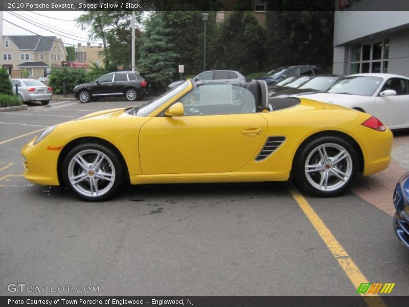 Speed Yellow / Black 2010 Porsche Boxster