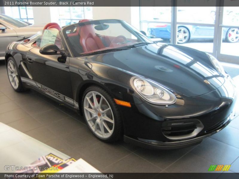 Black / Carrera Red 2011 Porsche Boxster Spyder