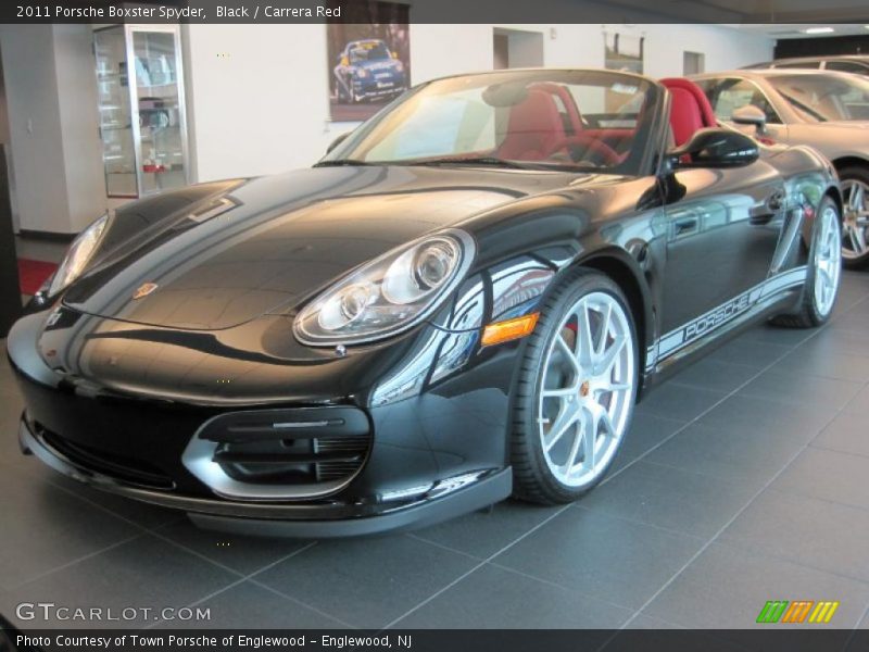 Black / Carrera Red 2011 Porsche Boxster Spyder