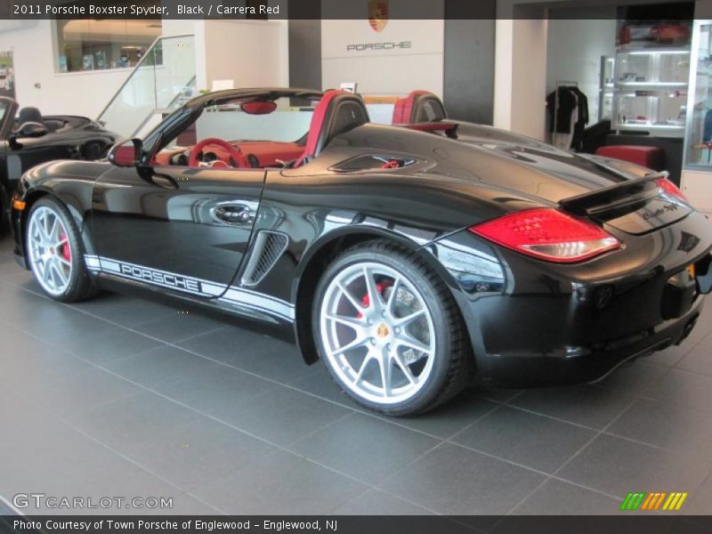 Black / Carrera Red 2011 Porsche Boxster Spyder