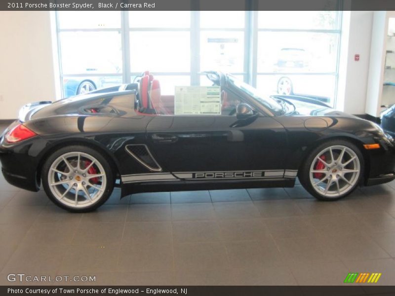 Black / Carrera Red 2011 Porsche Boxster Spyder