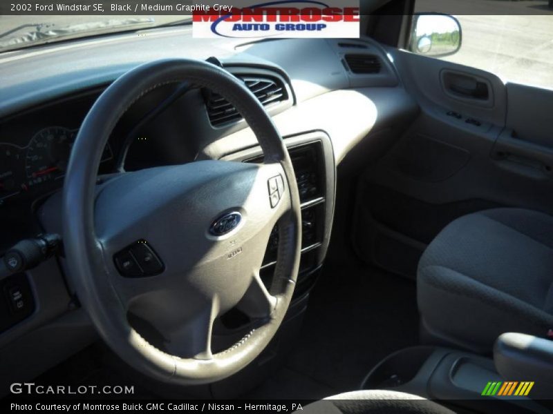 Black / Medium Graphite Grey 2002 Ford Windstar SE