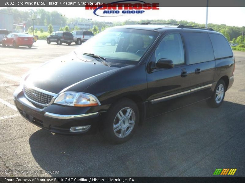 Black / Medium Graphite Grey 2002 Ford Windstar SE
