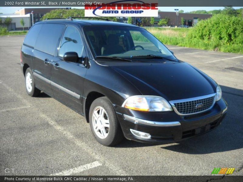 Black / Medium Graphite Grey 2002 Ford Windstar SE