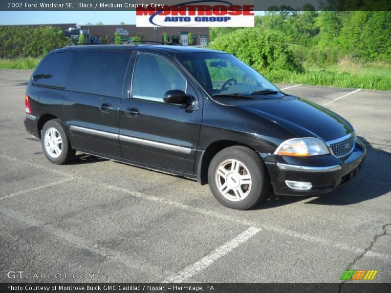 Black / Medium Graphite Grey 2002 Ford Windstar SE