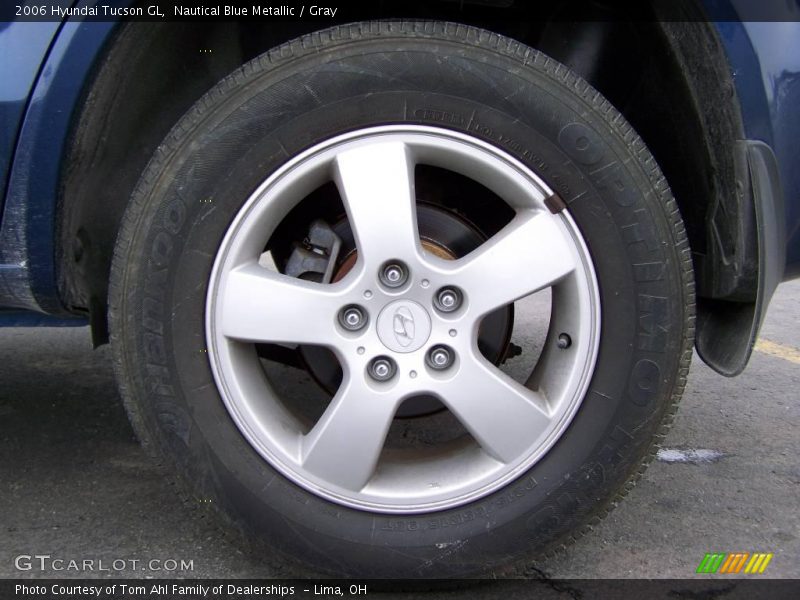 Nautical Blue Metallic / Gray 2006 Hyundai Tucson GL