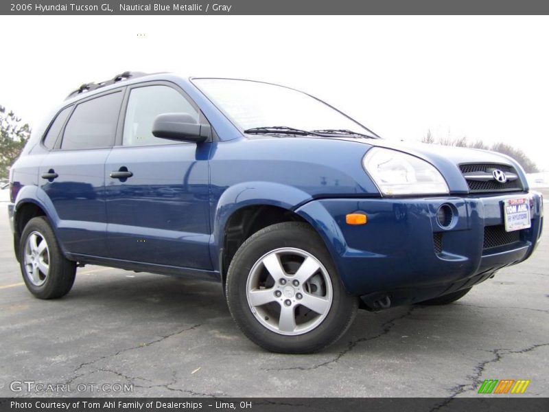 Nautical Blue Metallic / Gray 2006 Hyundai Tucson GL