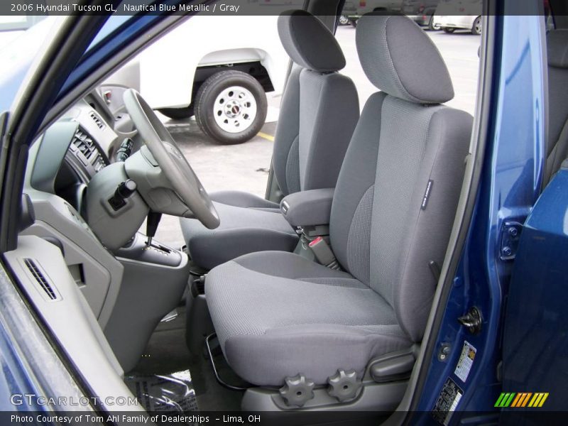 Nautical Blue Metallic / Gray 2006 Hyundai Tucson GL