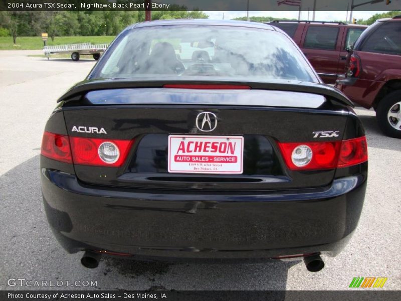 Nighthawk Black Pearl / Ebony 2004 Acura TSX Sedan
