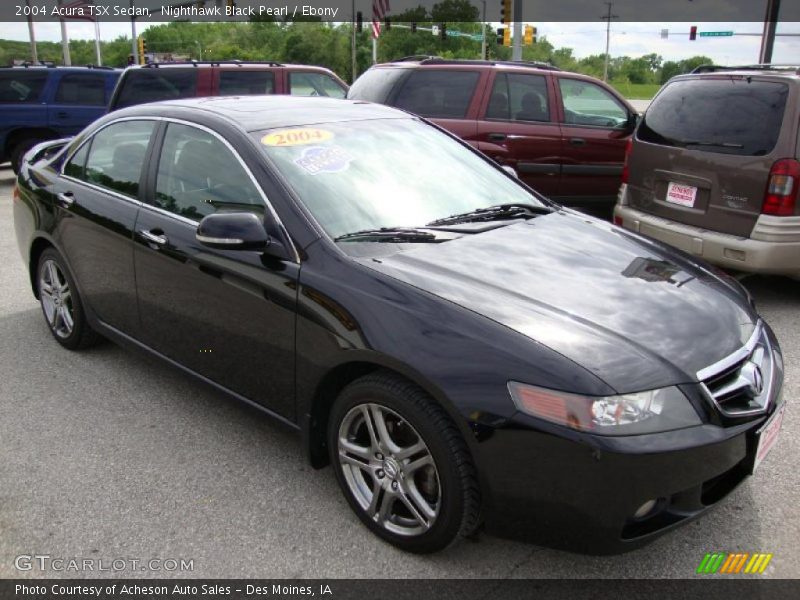 Nighthawk Black Pearl / Ebony 2004 Acura TSX Sedan