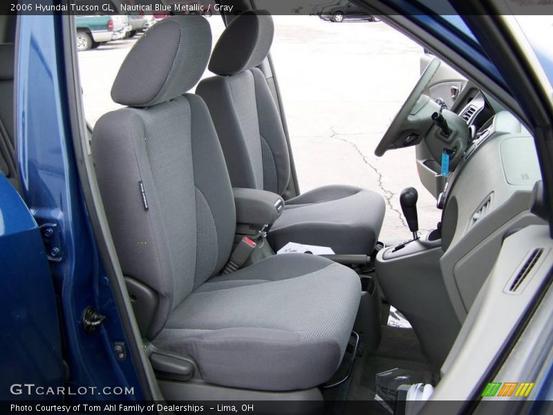 Nautical Blue Metallic / Gray 2006 Hyundai Tucson GL