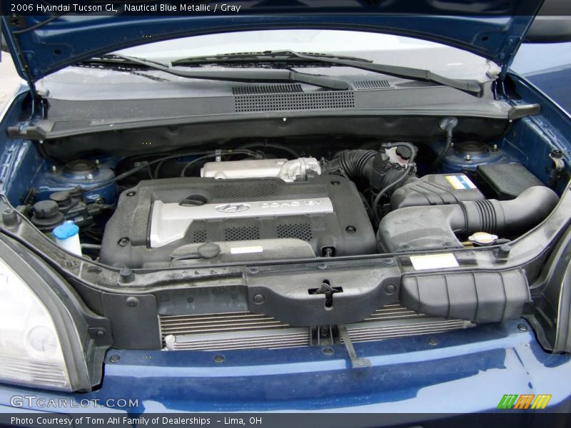 Nautical Blue Metallic / Gray 2006 Hyundai Tucson GL