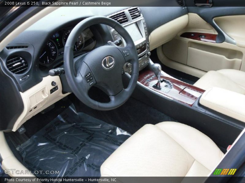 Black Sapphire Pearl / Cashmere Beige 2008 Lexus IS 250