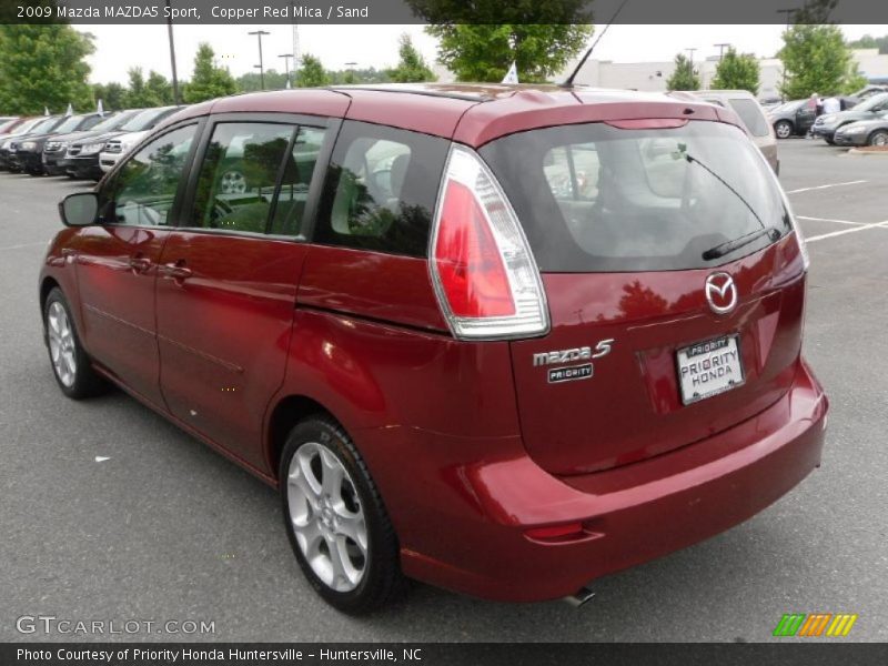 Copper Red Mica / Sand 2009 Mazda MAZDA5 Sport