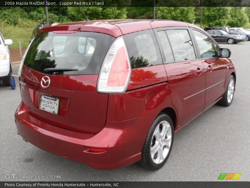 Copper Red Mica / Sand 2009 Mazda MAZDA5 Sport