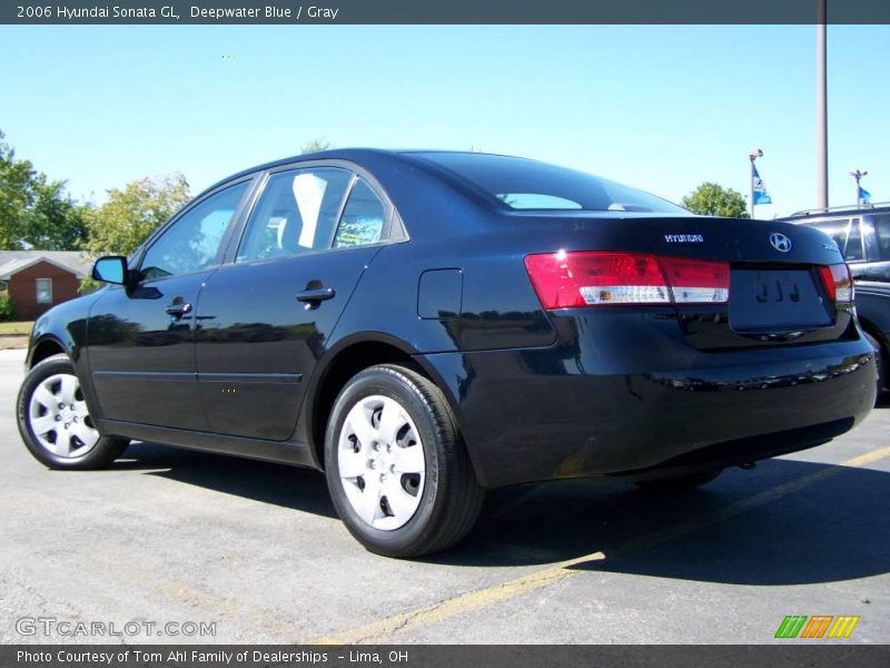 Deepwater Blue / Gray 2006 Hyundai Sonata GL