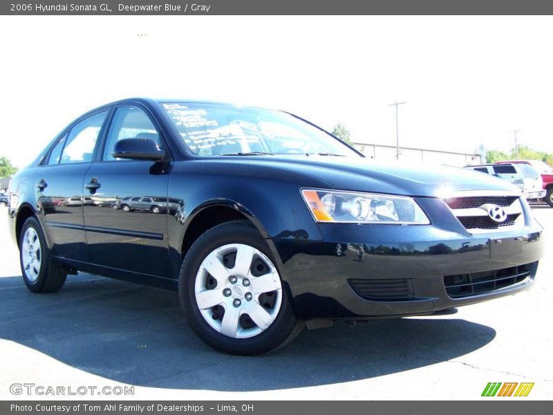 Deepwater Blue / Gray 2006 Hyundai Sonata GL