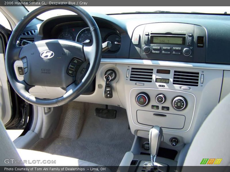 Deepwater Blue / Gray 2006 Hyundai Sonata GL
